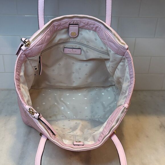 Kate Spade Bag Purse Handbag NY Wilson Road Quilted Kaylie Baby Weekend Travel - Picture 12 of 16